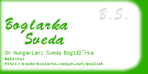 boglarka sveda business card